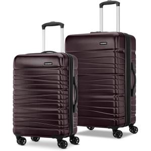 imageSamsonite Evolve SE Hardside Expandable Luggage with Double Spinner Wheels Titanium 3PC Set COMLCordovan