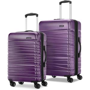 imageSamsonite Evolve SE Hardside Expandable Luggage with Double Spinner Wheels Titanium 3PC Set COMLPurple