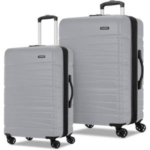 imageSamsonite Evolve SE Hardside Expandable Luggage with Double Spinner Wheels Titanium 3PC Set COMLSilver
