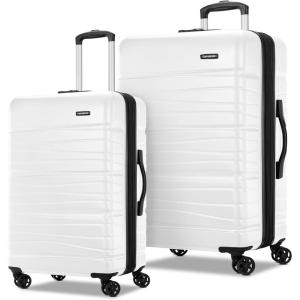 imageSamsonite Evolve SE Hardside Expandable Luggage with Double Spinner Wheels Titanium 3PC Set COMLSnow White