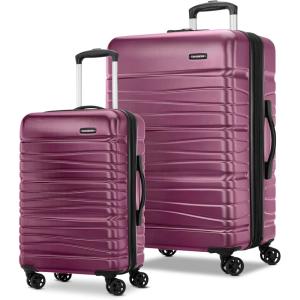 imageSamsonite Evolve SE Hardside Expandable Luggage with Double Spinner Wheels Titanium 3PC Set COMLSolar Rose