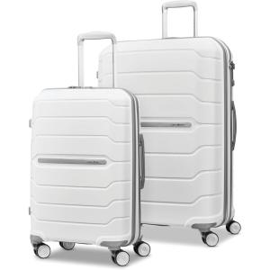imageSamsonite Freeform 2Piece Luggage Set  CarryOn ampamp Large Checked Luggage with Dual Spinner Wheels  Durable Polypropylene Hardshell  TSA Lock AirlineApproved  Expandable Hard Shell  Light GreyWhite
