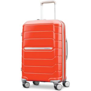 imageSamsonite Freeform 2Piece Luggage Set  CarryOn ampamp Large Checked Luggage with Dual Spinner Wheels  Durable Polypropylene Hardshell  TSA Lock AirlineApproved  Expandable Hard Shell  Light GreyTangerine