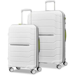 imageSamsonite Freeform 2Piece Luggage Set  CarryOn ampamp Large Checked Luggage with Dual Spinner Wheels  Durable Polypropylene Hardshell  TSA Lock AirlineApproved  Expandable Hard Shell  Light GreyWhiteGrey