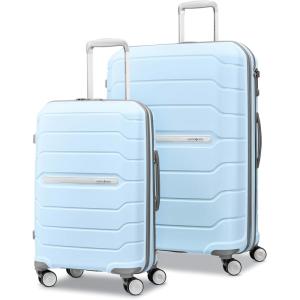 imageSamsonite Freeform 2Piece Luggage Set  CarryOn ampamp Large Checked Luggage with Dual Spinner Wheels  Durable Polypropylene Hardshell  TSA Lock AirlineApproved  Expandable Hard Shell  Light GreySky Blue
