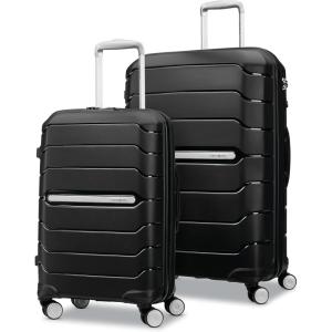 imageSamsonite Freeform 2Piece Luggage Set  CarryOn ampamp Large Checked Luggage with Dual Spinner Wheels  Durable Polypropylene Hardshell  TSA Lock AirlineApproved  Expandable Hard Shell  Light GreyBlack