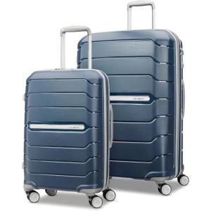 imageSamsonite Freeform 2Piece Luggage Set  CarryOn ampamp Large Checked Luggage with Dual Spinner Wheels  Durable Polypropylene Hardshell  TSA Lock AirlineApproved  Expandable Hard Shell  Light GreyNavy