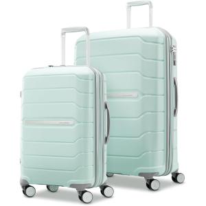 imageSamsonite Freeform 2Piece Luggage Set  CarryOn ampamp Large Checked Luggage with Dual Spinner Wheels  Durable Polypropylene Hardshell  TSA Lock AirlineApproved  Expandable Hard Shell  Light GreyMint Green