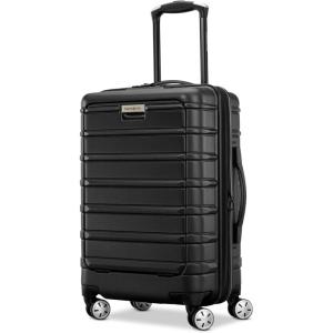imageSamsonite Omni 2 24Inch Medium Checked Hardside Luggage with 360 Spinner Wheels  Scratch Resistant Hardshell  TSA Lock  Expandable Polycarbonate Shell for Lightweight Travel  Midnight BlackBlack