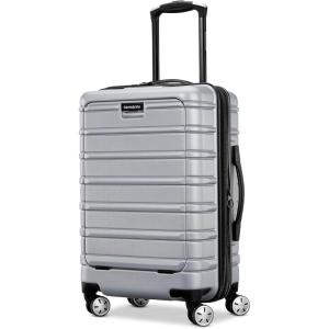 imageSamsonite Omni 2 24Inch Medium Checked Hardside Luggage with 360 Spinner Wheels  Scratch Resistant Hardshell  TSA Lock  Expandable Polycarbonate Shell for Lightweight Travel  Midnight BlackArtic Silver