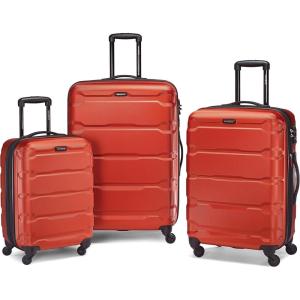 imageSamsonite Omni PC Hardside Expandable Luggage with Spinner Wheels Black CarryOn 20InchBurnt Orange