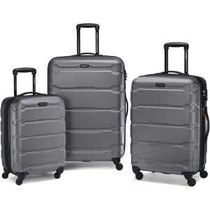 imageSamsonite Omni PC Hardside Expandable Luggage with Spinner Wheels Black CarryOn 20InchCharcoal