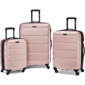 imageSamsonite Omni PC Hardside Expandable Luggage with Spinner Wheels Black CarryOn 20InchPink