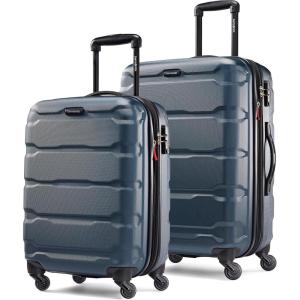 imageSamsonite Omni PC Hardside Expandable Luggage with Spinner Wheels Black CarryOn 20InchTeal