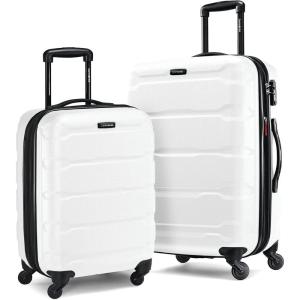 imageSamsonite Omni PC Hardside Expandable Luggage with Spinner Wheels Black CarryOn 20InchWhite