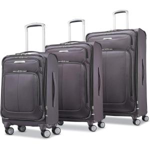 imageSamsonite Solyte DLX Softside Expandable Luggage with Spinner Wheels Mineral Grey CarryOn 20InchMineral Grey