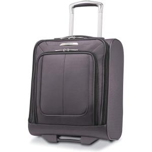imageSamsonite Solyte DLX Softside Luggage Midnight Black UnderseaterMineral Grey