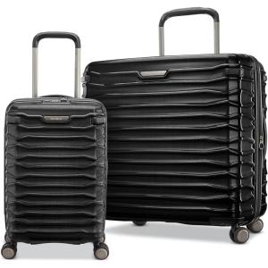 imageSamsonite Stryde 2 Hardside Expandable Luggage with Double Spinner Wheels Medium Glider Deep TealStealth Black