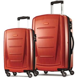 imageSamsonite Winfield 2  20Inch Hardside Luggage with 360 Spinner Wheels TSA Lock Airline Approved  CharcoalOrange
