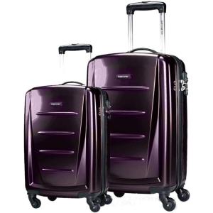 imageSamsonite Winfield 2  20Inch Hardside Luggage with 360 Spinner Wheels TSA Lock Airline Approved  CharcoalPurple