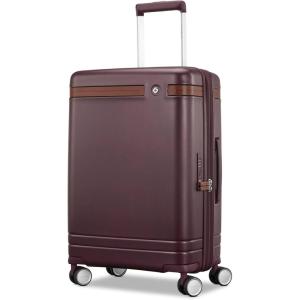 imageVirtuosa Hardside 21 Inch Carry On Luggage  Airline Approved with 360 Spinner Wheels RightHeight Adjustable Handle  Zippered WetPak  TSA Lock  Expandable Light Polycarbonate Shell  NavyMerlot