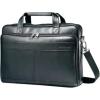 imageSamsonite Leather Slim Briefcase Black 16 InchBlack