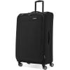 imageSamsonite Saire LTE Softside Expandable Luggage with Spinner Wheels Pine Green 3Piece Set Carry OnMediumLargeBlack