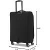 imageSamsonite Saire LTE Softside Expandable Luggage with Spinner Wheels Pine Green 3Piece Set Carry OnMediumLargeBlack