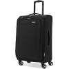 imageSamsonite Saire LTE Softside Expandable Luggage with Spinner Wheels Pine Green 3Piece Set Carry OnMediumLargeBlack