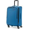 imageSamsonite Saire LTE Softside Expandable Luggage with Spinner Wheels Pine Green 3Piece Set Carry OnMediumLargeCaribbean Blue