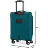 imageSamsonite Saire LTE Softside Expandable Luggage with Spinner Wheels Pine Green 3Piece Set Carry OnMediumLargePine Green