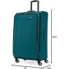 imageSamsonite Saire LTE Softside Expandable Luggage with Spinner Wheels Pine Green 3Piece Set Carry OnMediumLargePine Green