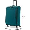 imageSamsonite Saire LTE Softside Expandable Luggage with Spinner Wheels Pine Green 3Piece Set Carry OnMediumLargePine Green
