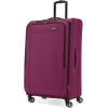imageSamsonite Saire LTE Softside Expandable Luggage with Spinner Wheels Pine Green 3Piece Set Carry OnMediumLargeRaspberry