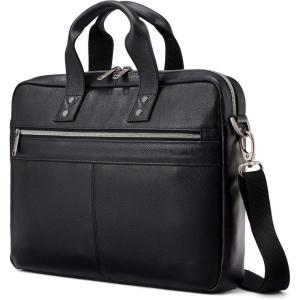 imageSamsonite Classic Leather Slim Brief Black One SizeBlack