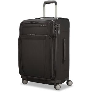imageSamsonite Lineate Softside Expandable Luggage with Spinner Wheels Carryon Cedar GreenBlack