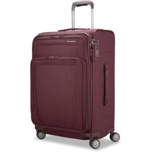 imageSamsonite Lineate Softside Expandable Luggage with Spinner Wheels Carryon Cedar GreenMerlot