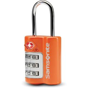 imageSamsonite Travel Sentry 3dial Combination Lock Orange Tiger One Size